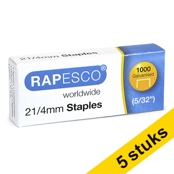 Rapesco 21/4 nietjes gegalvaniseerd (5000 stuks)  226841 - 1