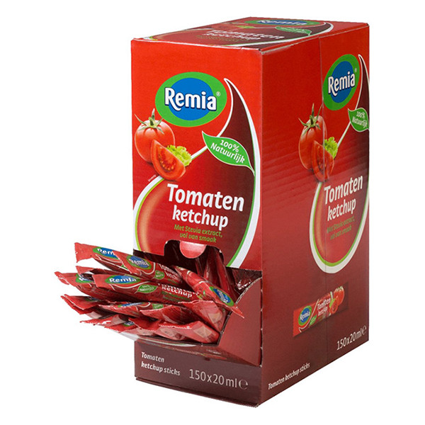 Remia Tomatenketchup sticks 20 ml (150 stuks) 44741 423841 - 1