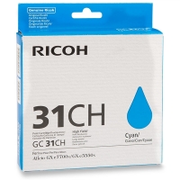 Ricoh GC-31CH gel inktcartridge cyaan hoge capaciteit (origineel) 405702 073808