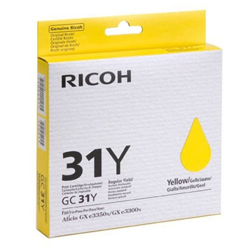 Ricoh GC-31Y gel inktcartridge geel (origineel) 405691 073950 - 1