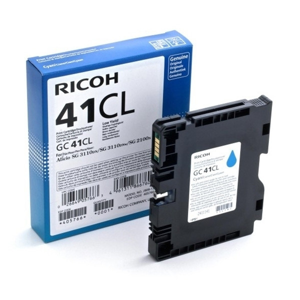 Ricoh GC-41CL gel inktcartridge cyaan (origineel) 405766 905125 - 1