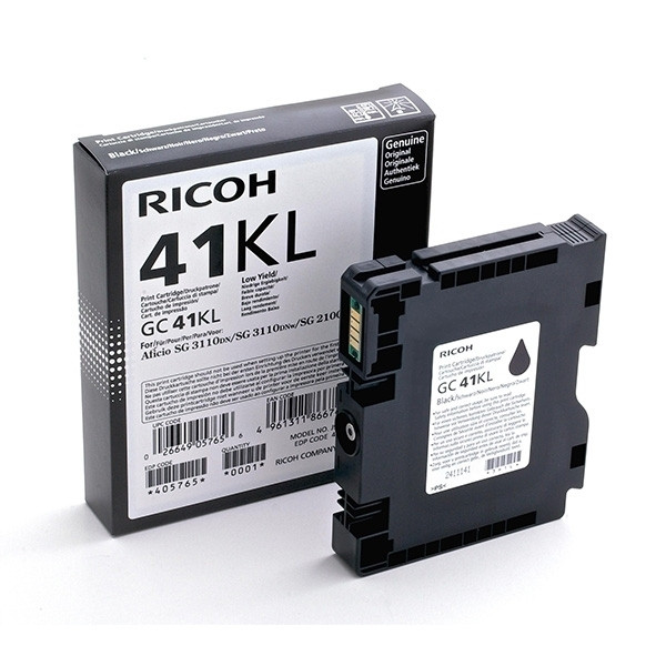 Ricoh GC-41KL gel inktcartridge zwart (origineel) 405765 073798 - 1