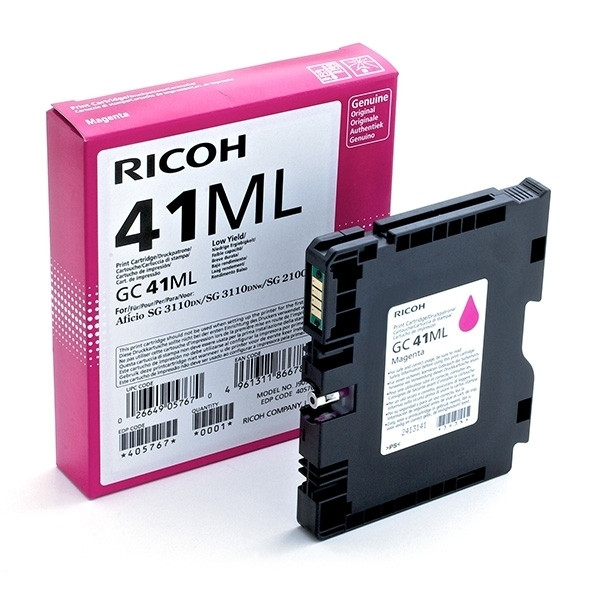 Ricoh GC-41ML gel inktcartridge magenta (origineel) 405767 905126 - 1