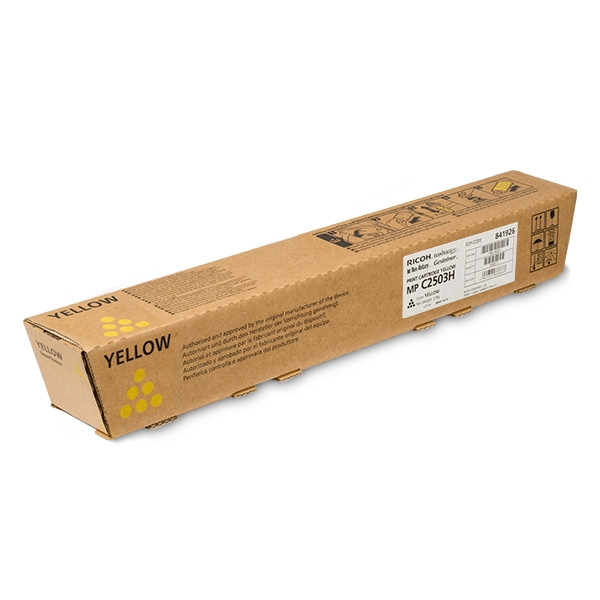 Ricoh MP C2503H toner geel hoge capaciteit (origineel) 841926 903307 - 1