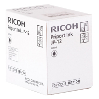 Ricoh type JP12 inktcartridge zwart 1 stuk (origineel) 817104 074729