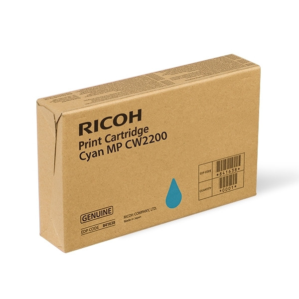 Ricoh type MP CW2200 inktcartridge cyaan (origineel) 841636 067002 - 1