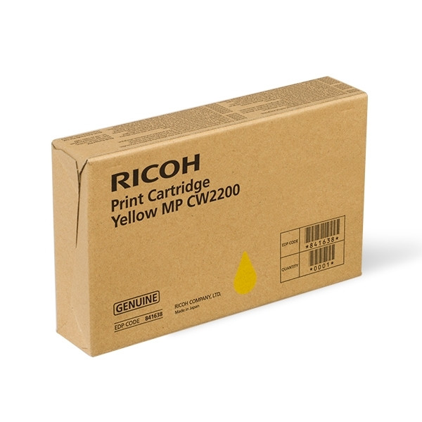 Ricoh type MP CW2200 inktcartridge geel (origineel) 841638 067006 - 1