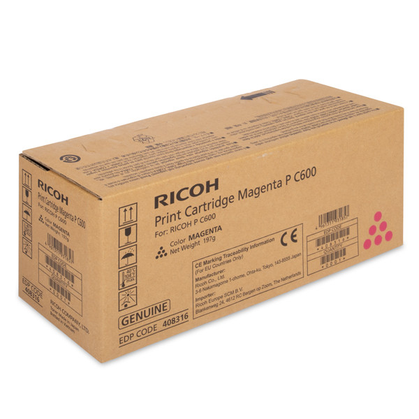 Ricoh type P C600 toner magenta (origineel) 408316 602287 - 1