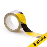 Aanbieding: Rillstab zelfklevende vloermarkeringstape zwart/geel 50 mm x 33 m	(3 stuks)