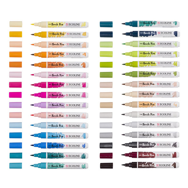 Royal Talens Talens Ecoline brushpennen additionele kleuren (30 stuks) 1509026 407277 - 2