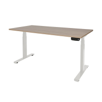 Schaffenburg Dextro Plus zit-sta bureau wit onderstel licht kerselaar blad 180 x 80 cm DEXP-188-HAVW-M25 415058