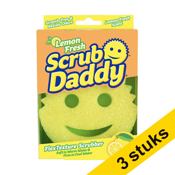 Scrub Daddy Aanbieding: 3x Scrub Daddy Lemon Fresh spons SSC00202 SSC00234 - 1