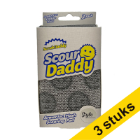 Scrub Daddy Aanbieding: 3x Scrub Daddy Scour Daddy spons grijs Style Collection (2 stuks)  SSC00237