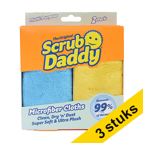 Scrub Daddy Aanbieding: 3x Scrub Daddy microvezel doekjes (2 stuks)  SSC00246 - 1
