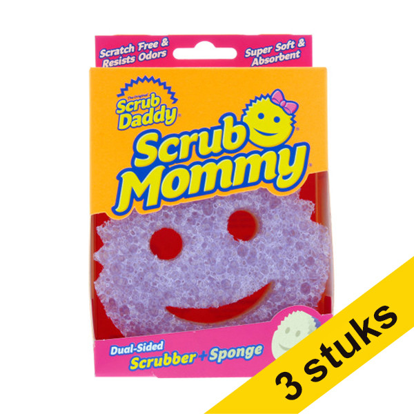 Scrub Daddy Aanbieding: 3x Scrub Mommy spons paars  SSC00239 - 1