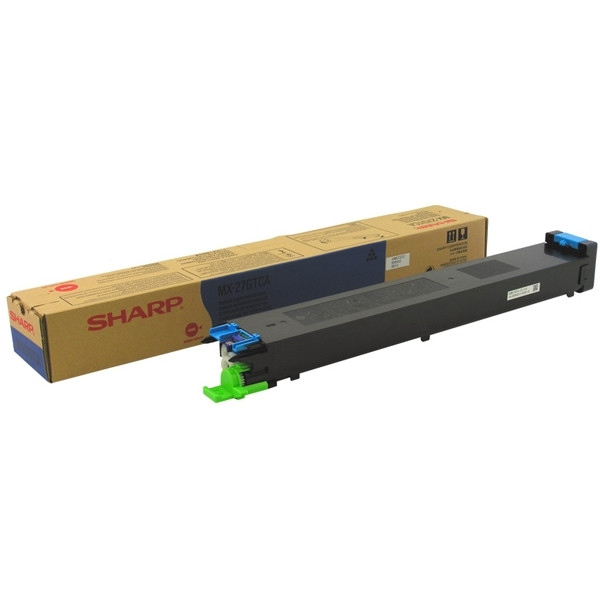 Sharp MX-27GTCA toner cyaan (origineel) MX27GTCA 082124 - 1