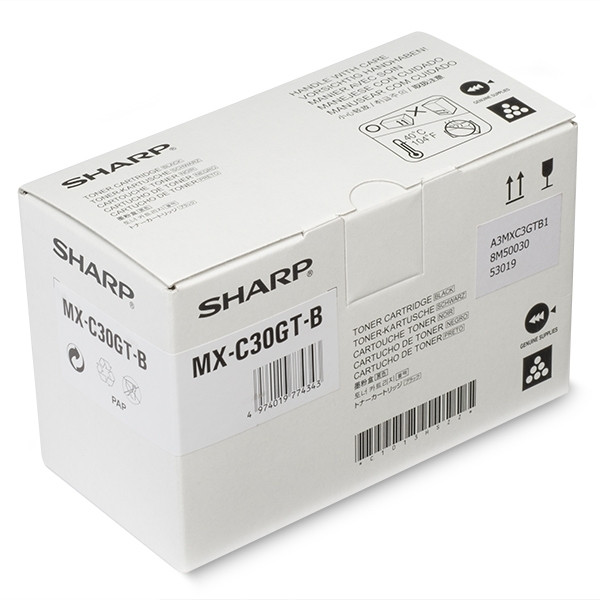 Sharp MX-C30GTB toner zwart (origineel) MXC30GTB 082722 - 1