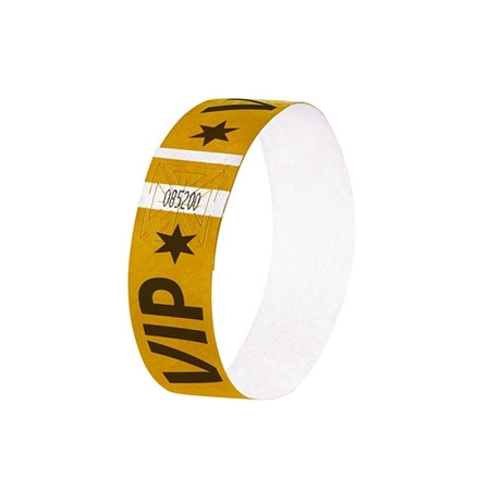 Sigel super soft evenementenbandjes VIP goud (120 stuks) SI-EB217 208686 - 1