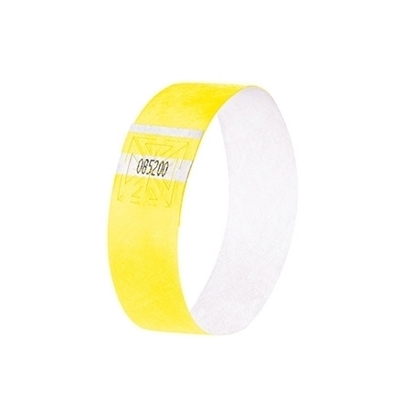 Sigel super soft evenementenbandjes fluorescerend geel (120 stuks) SI-EB218 208687 - 1