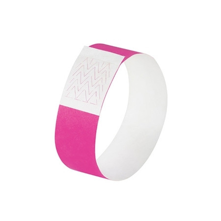 Sigel super soft evenementenbandjes fluoroze (120 stuks) SI-EB210 208680 - 1