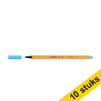 Aanbieding: 10x Stabilo fineliner point 88 azuurblauw