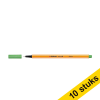 Aanbieding: 10x Stabilo fineliner point 88 fluogroen