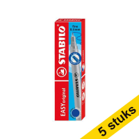 Aanbieding: 5x Stabilo Easy Original rollerpen navulling fijn blauw (3 stuks)