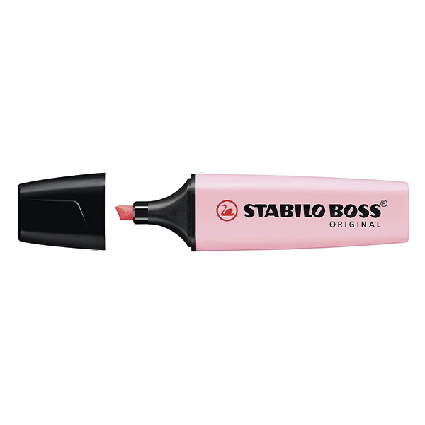 Stabilo BOSS fluostift pastelroze 70-129 200076 - 1