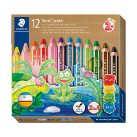 Staedtler 3-in-1 Noris Junior 140 kleurpotloden (12 stuks) 140C12 209512