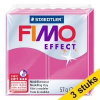 Aanbieding: 3x Fimo effect klei 57g robijn kwarts | 286