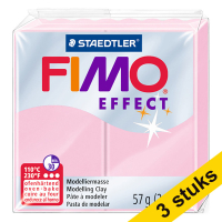 Aanbieding: 3x Fimo klei effect 57g pastelroze | 205