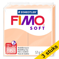 Aanbieding: 3x Fimo soft klei 57g beige | 43