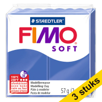 Aanbieding: 3x Fimo soft klei 57g briljantblauw | 33