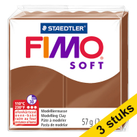 Aanbieding: 3x Fimo soft klei 57g caramel | 7
