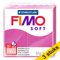 Aanbieding: 3x Fimo soft klei 57g framboos | 22