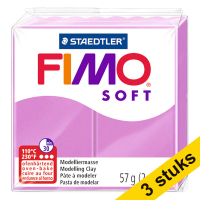 Aanbieding: 3x Fimo soft klei 57g lavendel | 62