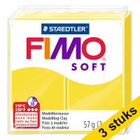 Aanbieding: 3x Fimo soft klei 57g limoengeel | 10