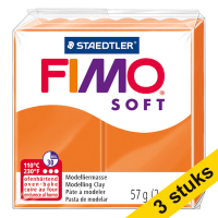 Aanbieding: 3x Fimo soft klei 57g mandarijn | 42