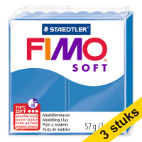 Aanbieding: 3x Fimo soft klei 57g pacificblauw | 37