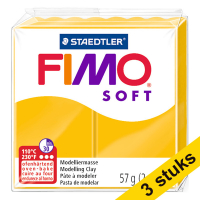 Aanbieding: 3x Fimo soft klei 57g zonnegeel | 16