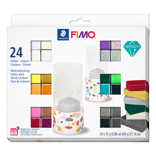 Staedtler Fimo klei effect 25g (24 stuks) 8013C24-1 209653 - 1