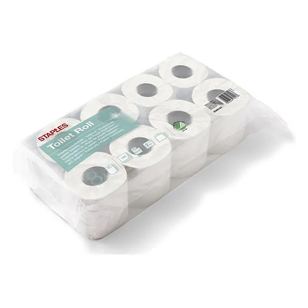 Staples toiletpapier 2-laags 8 rollen 352221 390040 - 1