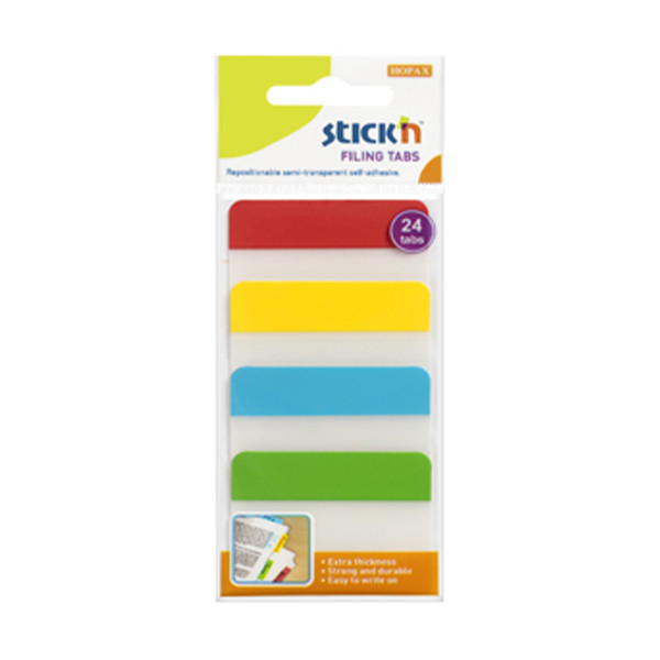 Stick'n vlakke indextabs strong voor opbergmappen (4 x 6 tabs) 21608 201710 - 1