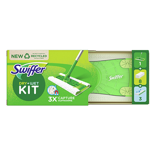 Swiffer Floor Dry & Wet Kit + 8 Doekjes  SSW00533 - 1