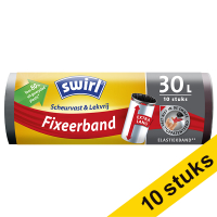 Aanbieding: 10x Swirl XL vuilniszakken met fixeerband extra lang voor pedaalemmers 30 liter (10 stuks)