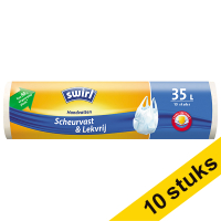 Aanbieding: 10x Swirl vuilniszakken scheurvast & lekvrij met handvatten 35 liter (15 stuks)