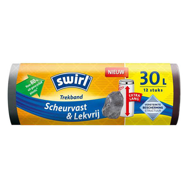 Swirl vuilniszak met trekband 30 liter (12 stuks)  SSW00543 - 1