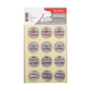 Tanex Happy Birthday stickers zilver (2 x 12 stuks)