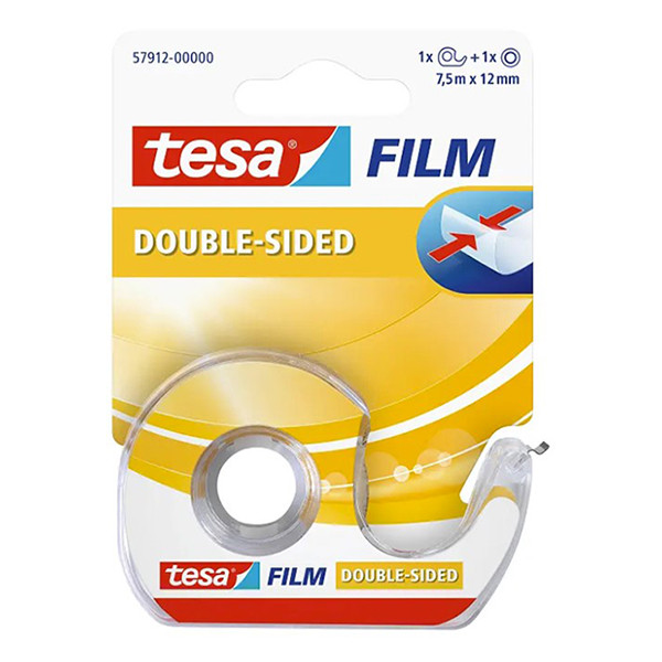 Tesa 57912 dubbelzijdig tape 12 mm x 7,5 m + dispenser 57912-00000-01 202344 - 1