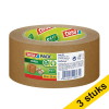 Aanbieding: 3x Tesa Eco Sterke Kleefkracht verpakkingstape bruin papier 50 mm x 50 m (1 rol)